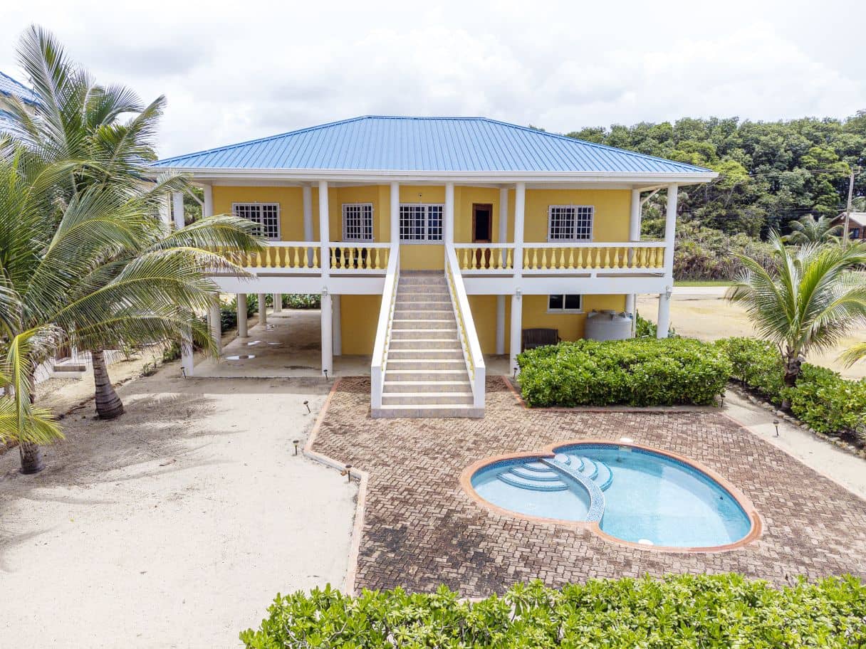 H1008: Stunning Oceanfront Home with Pool Phase 2 Sittee Point — Hopkins, Belize