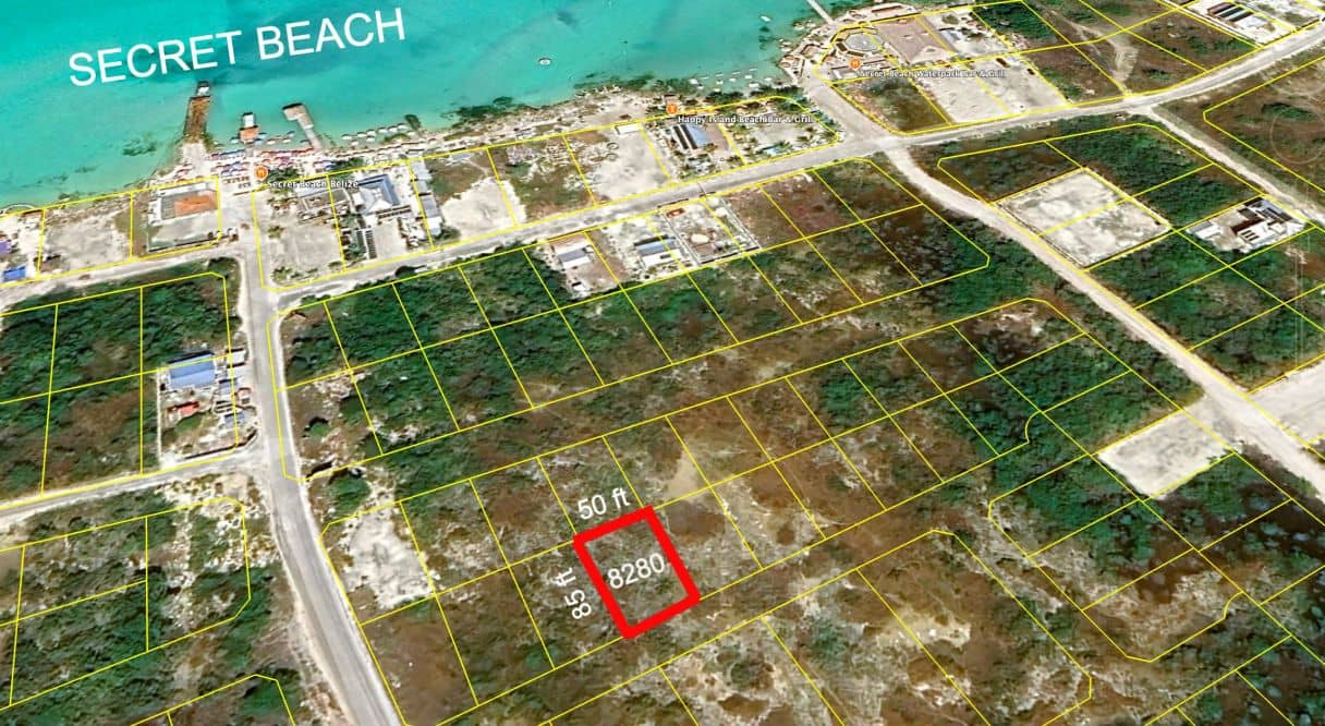 Prime Secret Beach Lot – Exceptional Seller Financing Available — Ambergris Caye, Belize