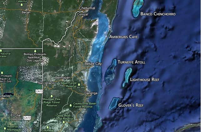 Turneffe Flats sea to lagoon — Belize City, Belize