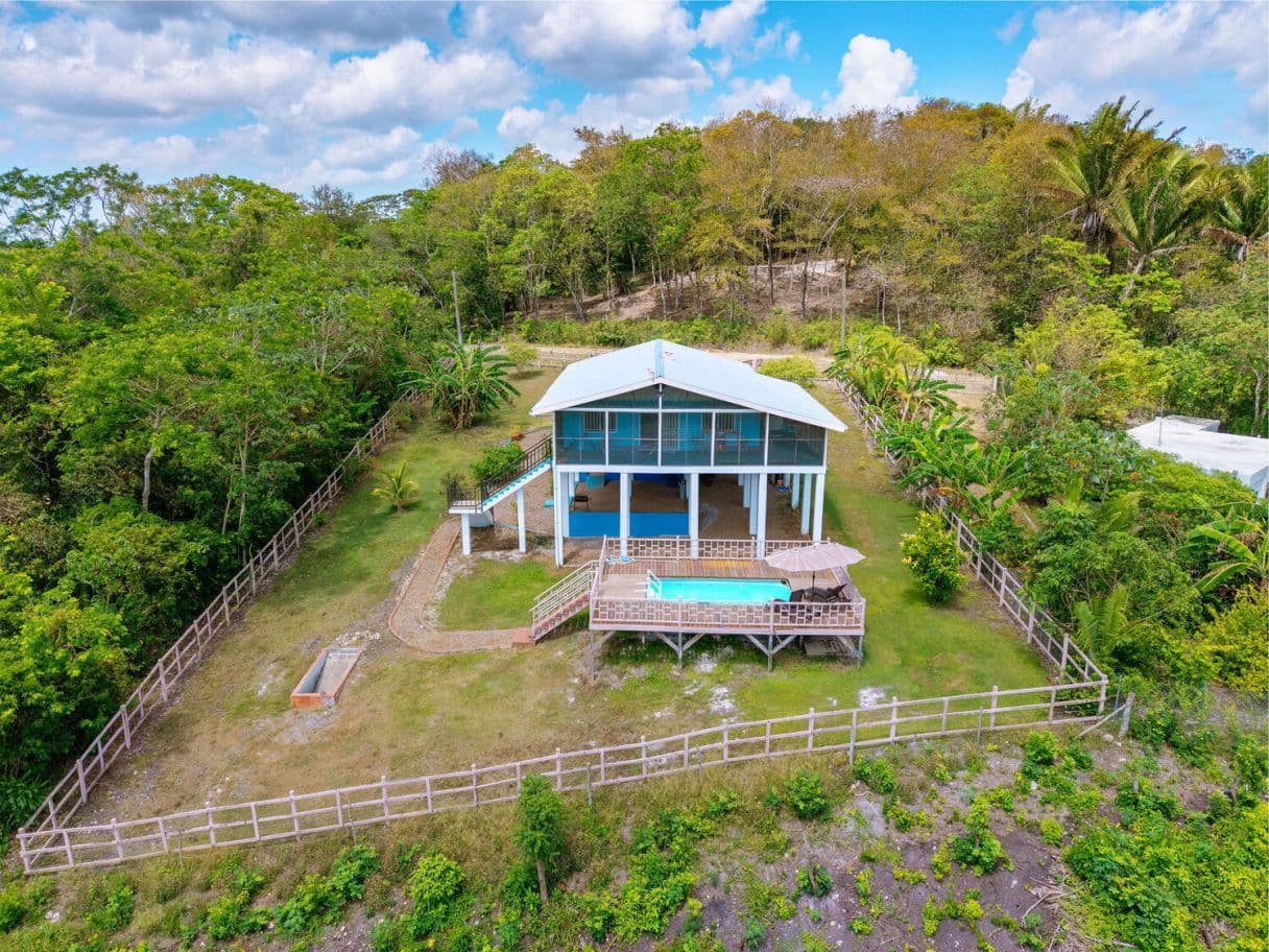 Belize Real Estate: Newly Built Home with Pool, Fruit Trees, and Stunning Views in Bullet Tree Falls — photo 1 of 17