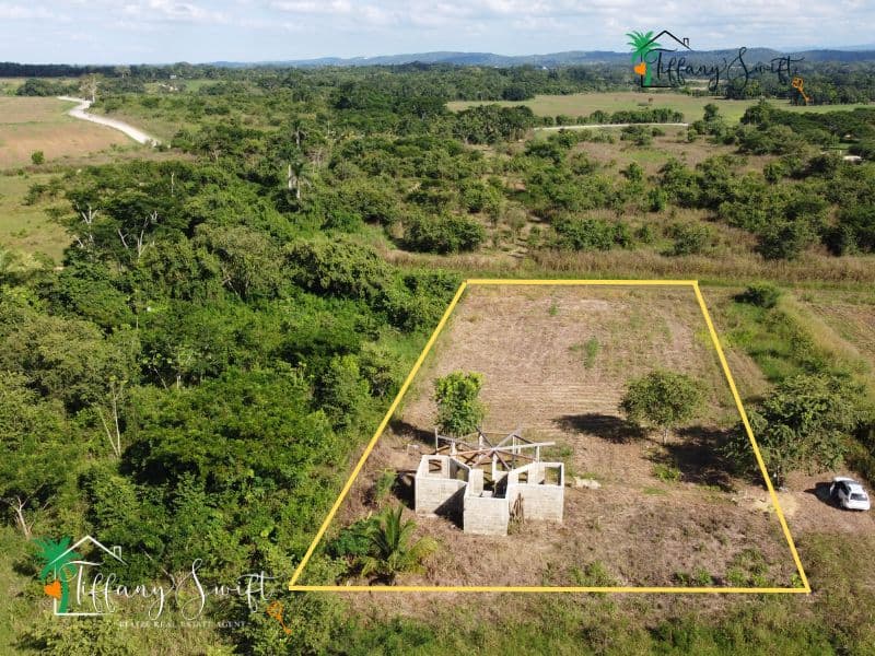 Partially Built 2-Bedroom Home on Large Lot in Santa Familia Village, Cayo District, Belize — photo 1 of 7