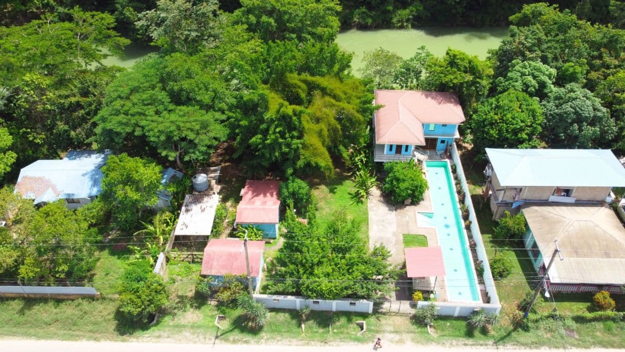 Riverfront Property with 5 Buildings in Bullet Tree Falls, Cayo District, Belize $290,000 — photo 1 of 19