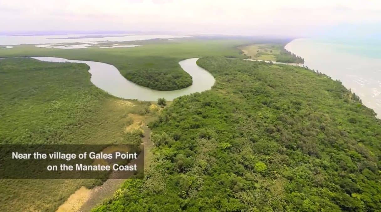 #4507 103-Acre Sea and River Front Half Mile of Beach and tons of River frontage. #3500 — Gales Point, Belize
