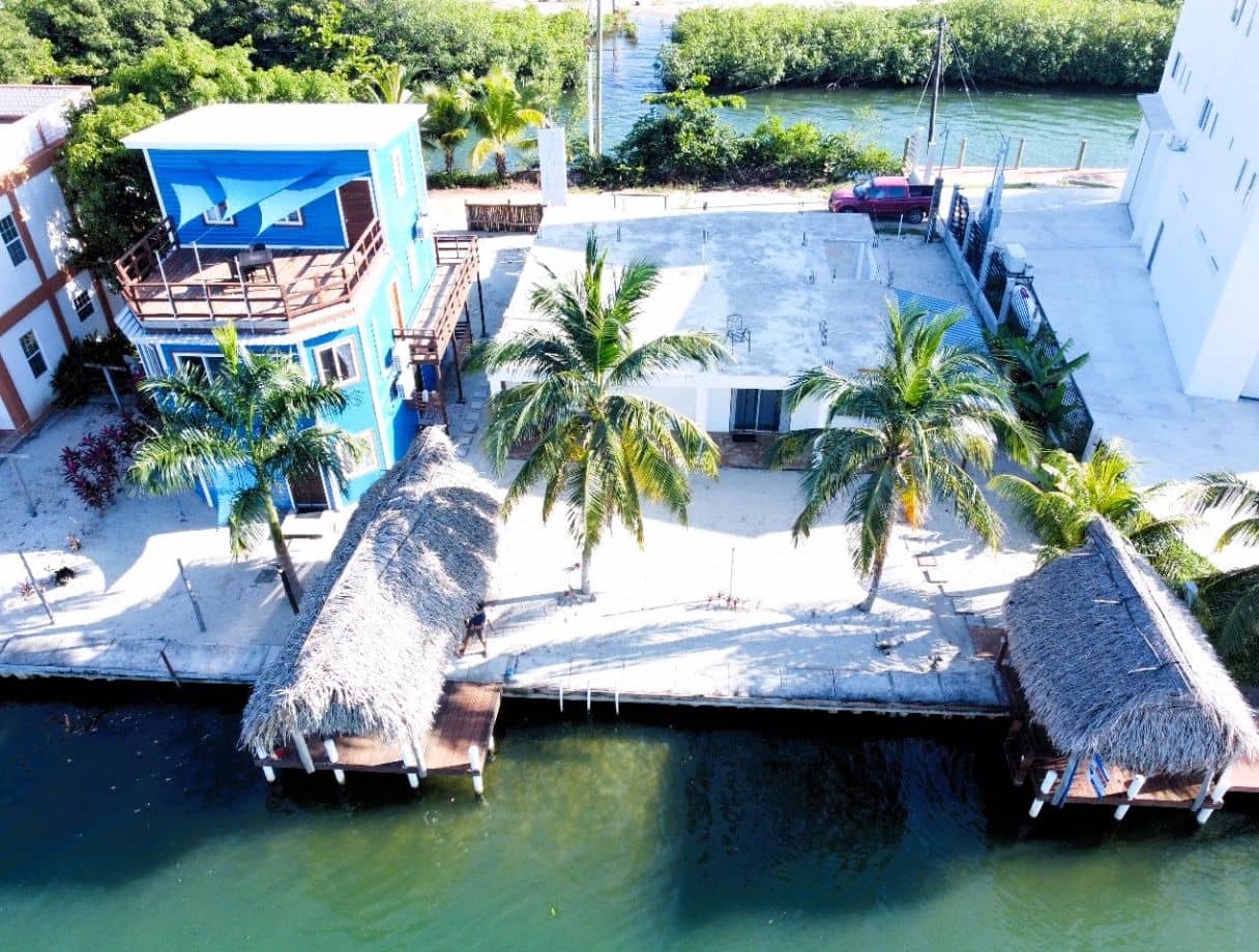 Harbour place, on water in the village — Placencia, Belize