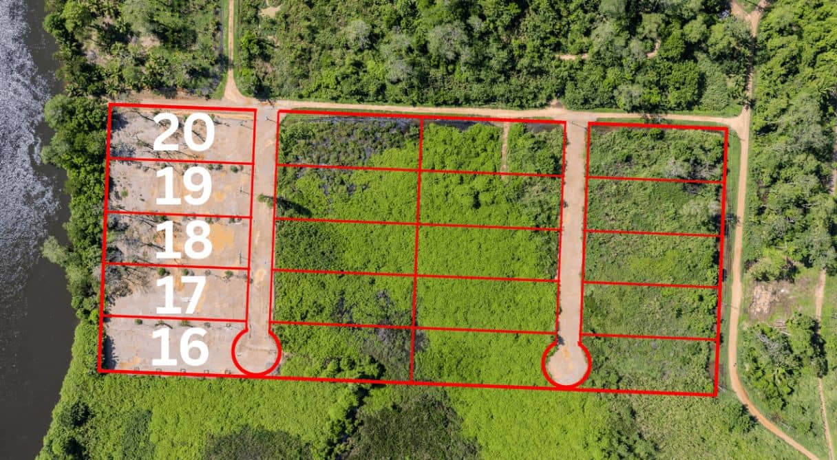 L1015: River Landing River Front Lots 16-20 — Hopkins, Belize