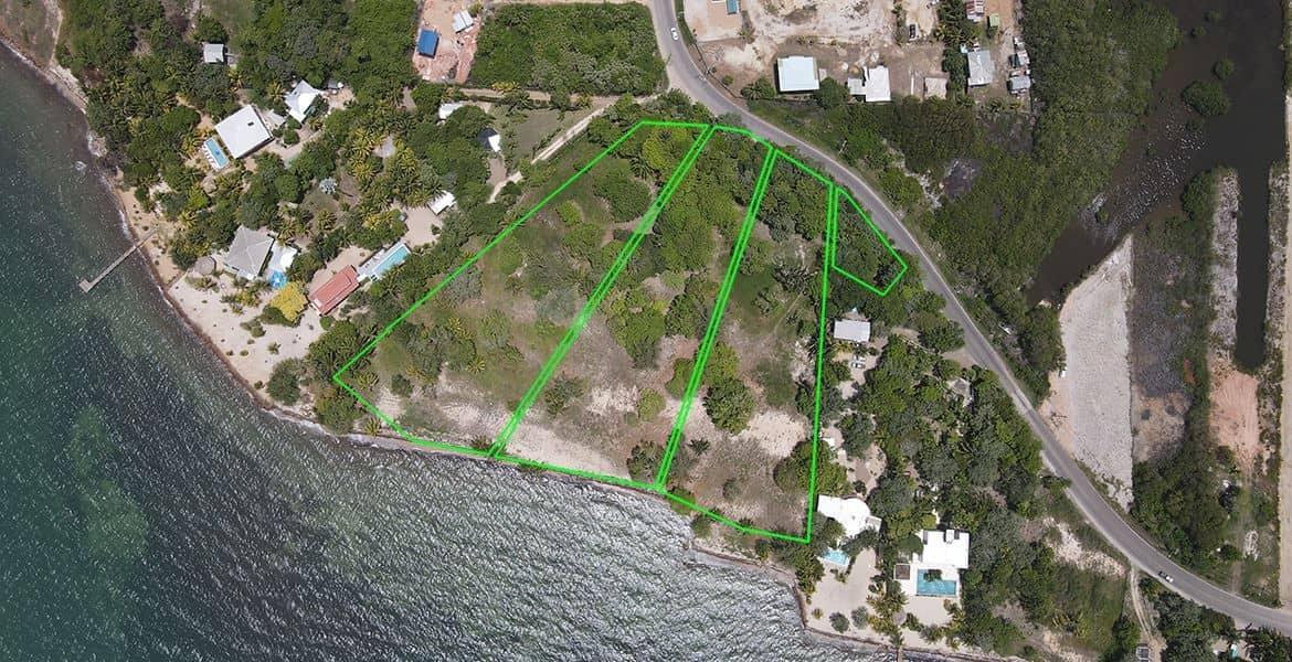 Three 2 Acre Waterfront Parcels — Placencia, Belize