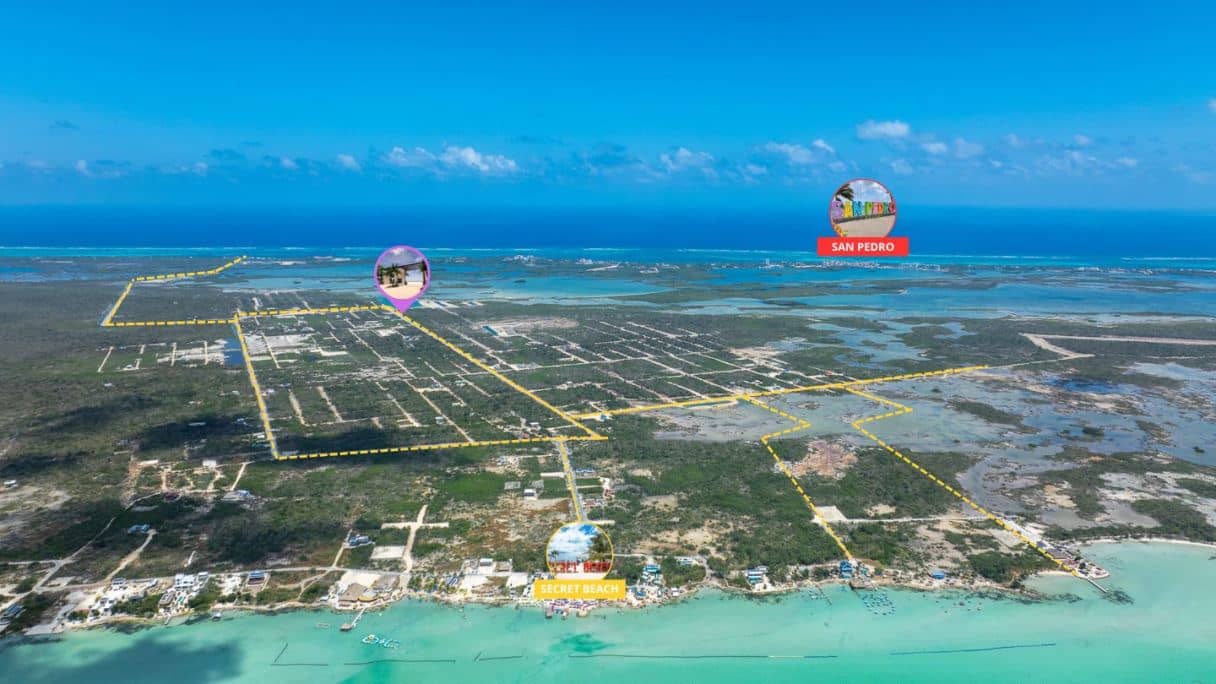 Belize Secret Beach Land For Sale with Financing — San Pedro, Belize