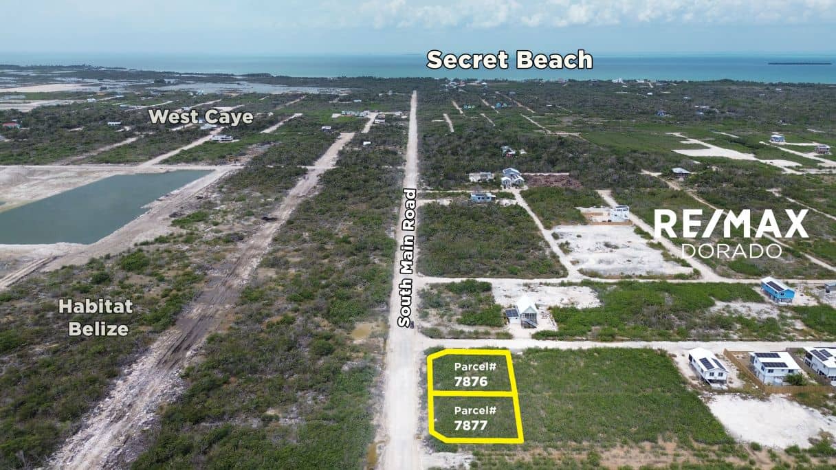 High Tides & Good Vibes, Dual Lots Near Habitat Belize/West Caye in Secret Beach San Pedro — Ambergris Caye, Belize
