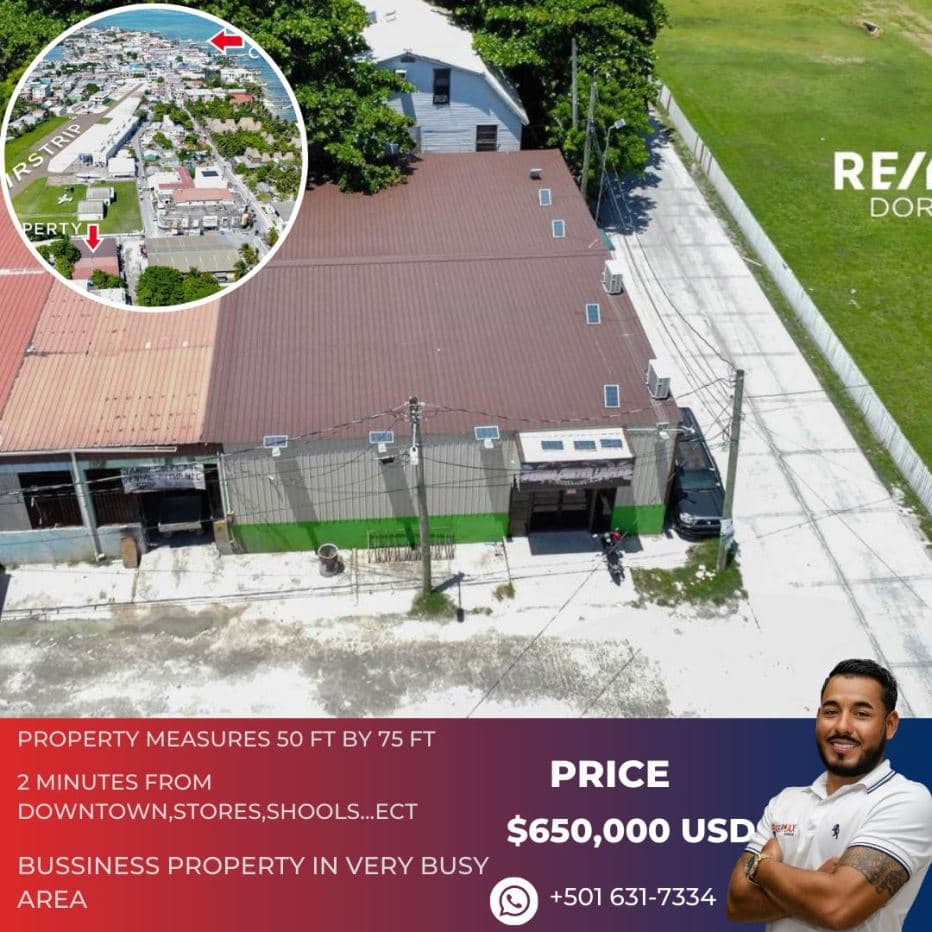 Commercial Property in busy area in San Pedro Belize — photo 1 of 5