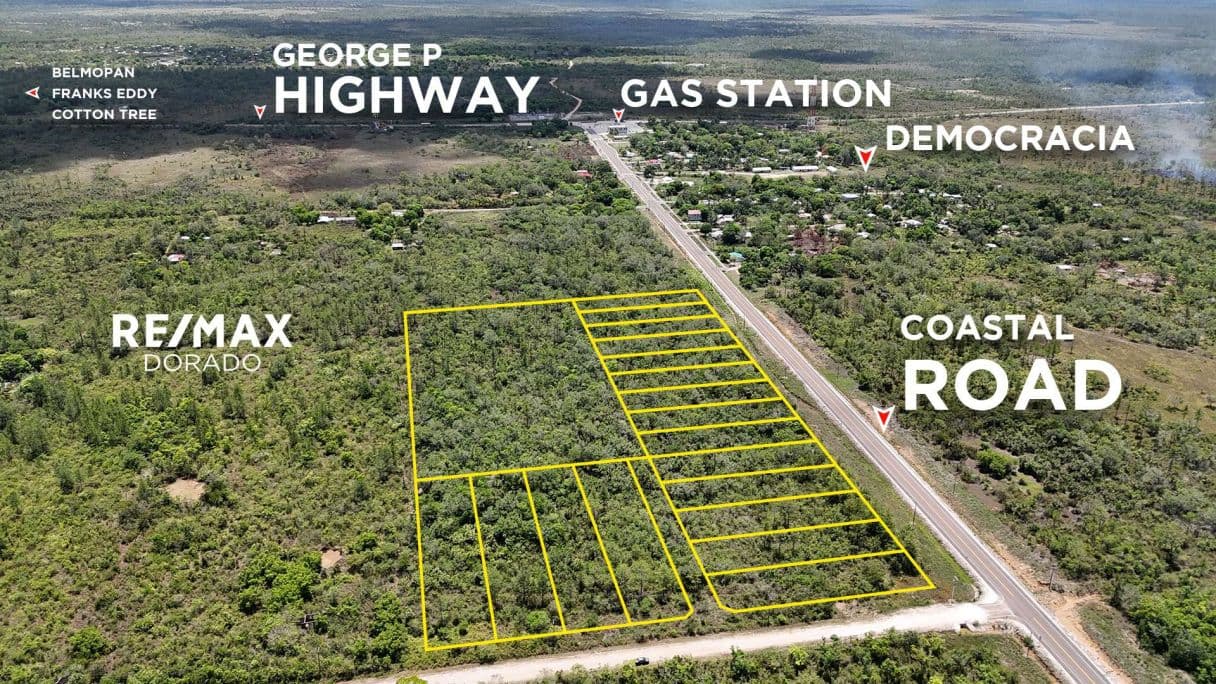 Spacious highway frontage lots, affordable payments, Coastal Highway Belize! — photo 1 of 7