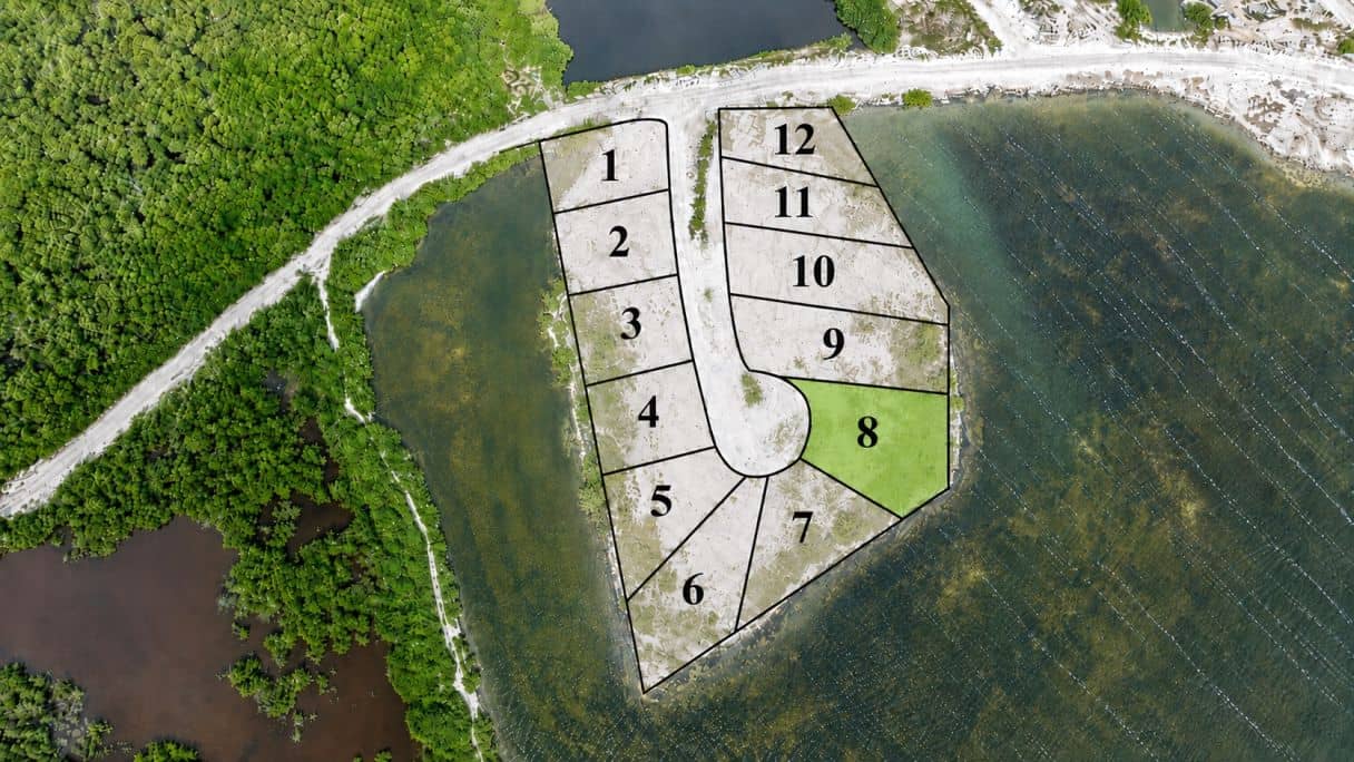 Lot 8 – Premier Waterfront Parcel at Paradise Island, Mahogany Bay — Ambergris Caye, Belize